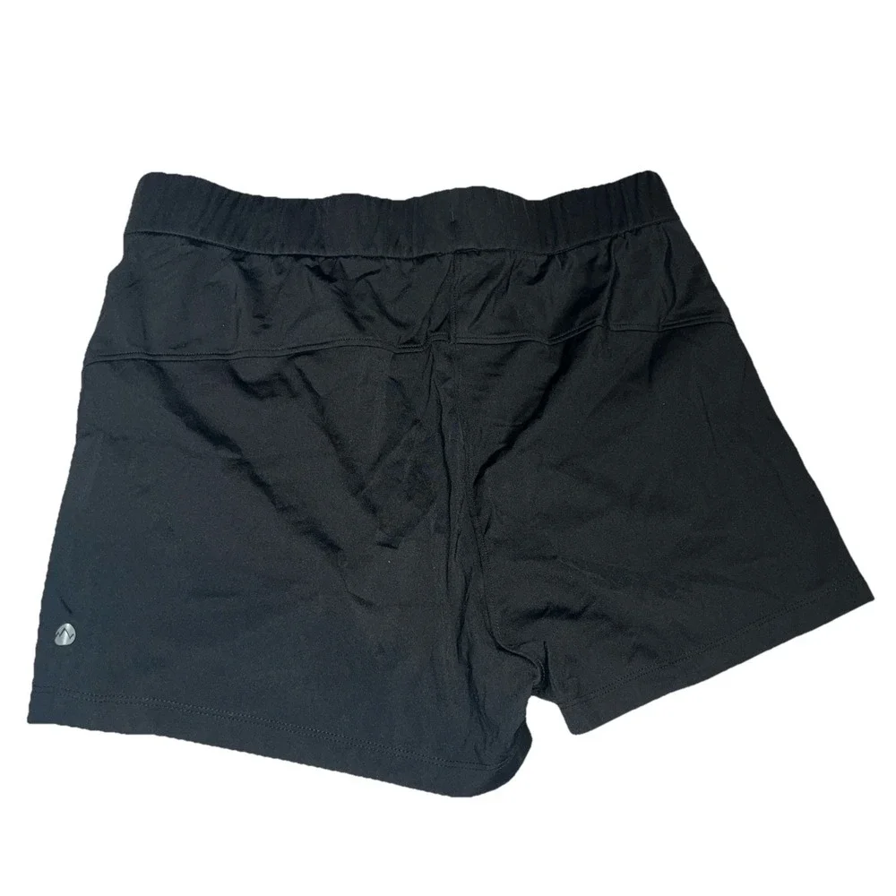 Willit Women's Size Medium Drawstring Shorts Black With Pockets - Picture 5 of 7